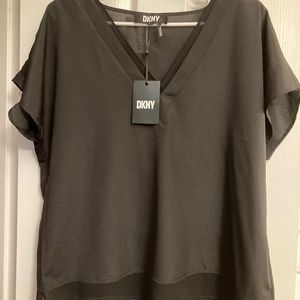 DKNY black blouse
